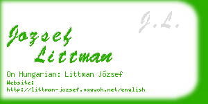 jozsef littman business card